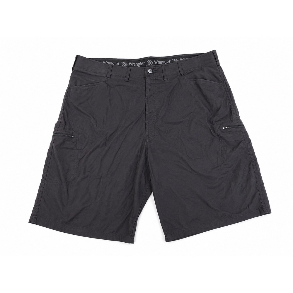 Wrangler Outdoor Cargo Shorts Men's Size 44 in Black Lightweight Hiking Utility